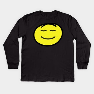 Happy emoji Kids Long Sleeve T-Shirt